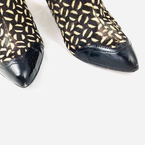 franco sarto calf hair booties